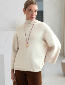 Джемпер из пряжи с кашемиром