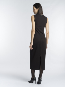 Базовый топ из вискозного трикотажа