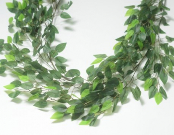 Искусственные цветы, Гирлянда лиана фикус 200 см (1010237) зеленый
