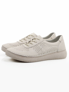 03-C431-2A BEIGE Полуботинки летние женские (натуральная кожа)
