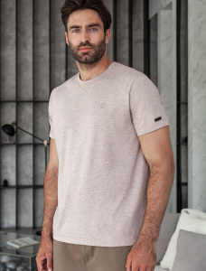 Футболка базовая полуприлегающая из премиального хлопка с эластаном