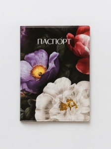 ОБЛОЖКА ДЛЯ ПАСПОРТА «Flowers», плотность 600 мкм