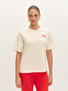 Футболка из хлопка с принтом