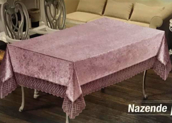 Скатерть EFOR NAZENDE 160*220 прямоугольная пудровый