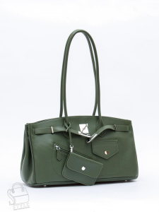 Сумка женская кожаная 6136Q a.green Polina&Eiterou