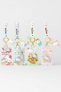 Бейдж на карабине с брелоком 