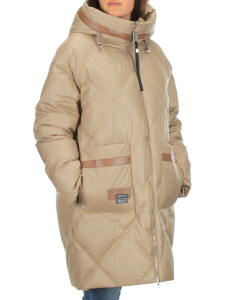 9782 BEIGE Куртка зимняя женская (200 гр. холлофайбера)