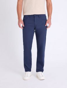 STRETCH CALVARY TWILL SLIM STRAIGHT PANTS