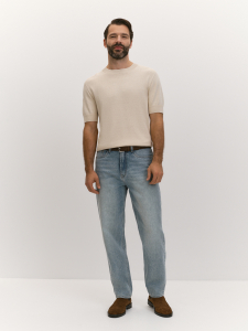 Футболка из пряжи с шелком и хлопком