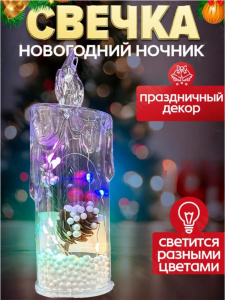 Свечка новогодняя (3646)