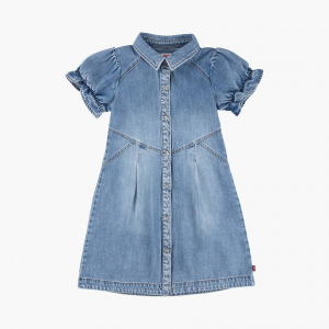 Western Button Up Dress Big Girls S-xl