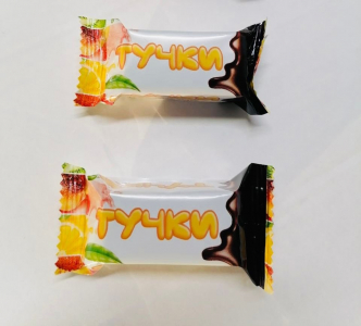 Конфеты суфлейная « Тучки», Ассорти 4 х вкусов в одной коробке: киви, дыня, персик, лимон коробка 2 кг