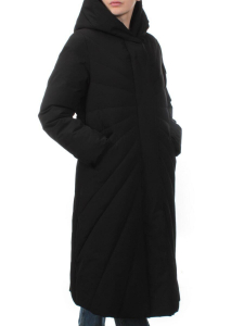 H265 BLACK Пальто зимнее облегченное женское (150 гр. холлофайбер)