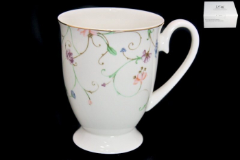 145-016 Кружка в под.уп.300 мл  АНГЛИЙСКИЙ САД  (х36) Костяной фарфор.