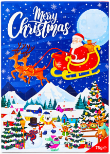 Шоколадный адвент-календарь Baron Santa Claus с Санта-Клаусом 75 г
