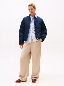 Oversized Wide-Leg Pull-On Pant