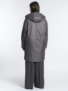 Теплая удлиненная куртка на синтепоне