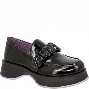 TUO_286-1 черн Лоферы для девочек (33-38)/12