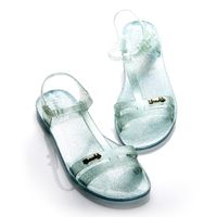 Сандалии Zhoelala Chic (прозрачные со светло-голубым шиммером) / Zhoelala Chic (crystal shimmer light blue)