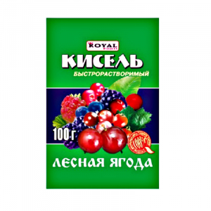 Быстрорастворимый кисель лесная ягода 100гр*80