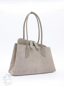 Сумка женская кожаная 6005L l.gray Polina&Eiterou
