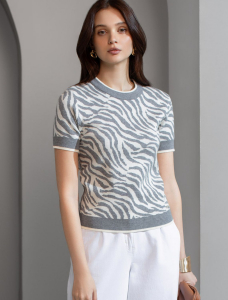 Джемпер жаккардовой вязки с кашемиром