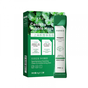 Пузырьковая маска для лица с экстрактом центеллы SADOER Centella Bubble Mask, 4 гр