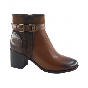 Amarpies Botin Cuero Moda Mujer