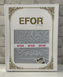 Скатерть EFOR HAFSA 160*220 прямоугольная серый GRI