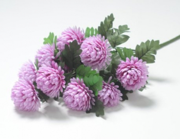 Искусственные цветы, Ветка в букете хризантема 11 голов (1010237)