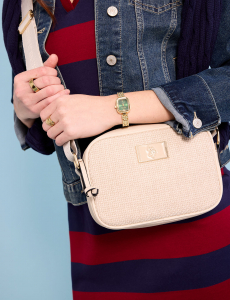 WOVEN TWEED CROSSBODY BAG