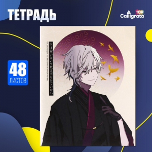 Тетрадь 48 листов в клетку, Calligrata «Аниме. Парень и небо»
