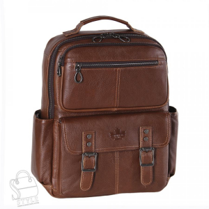 Рюкзак мужской кожаный 3926Z brown Zinimsk