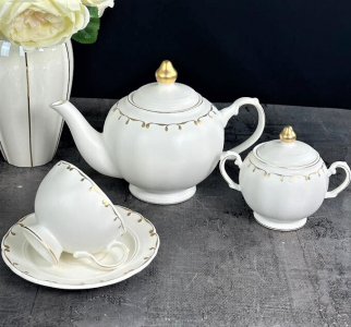 102-094 Чайный сервиз 16пр.  220мл АЛЕКСАНДРИЯ в под.уп.(х4)Фарфор