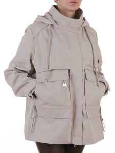 F-001 BEIGE Ветровка женская (65% хлопок, 35% полиэстер)