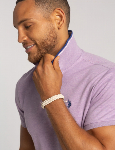 SLIM FIT TIPPED INTERLOCK POLO SHIRT