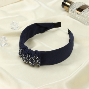 Ободок для волос «Мэнди», 4 см, синий