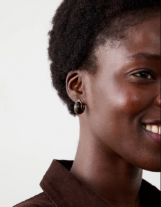 Resin Chunky Mini Huggie Earrings