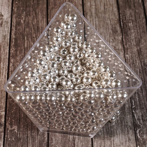 Сахарные шарики Серебро 4 мм, 1 кг