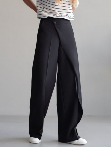 Брюки с застежкой на запАх из поливискозы