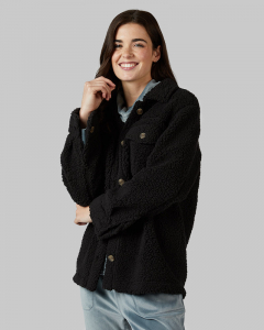 WOMEN'S COZY SHERPA SHIRT JACKET