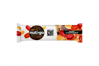 «Nut&Go», батончик с арахисом и мармеладом, 42 г (упаковка 18 шт)