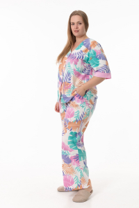 Пижама рубашка и брюки М325384рм
