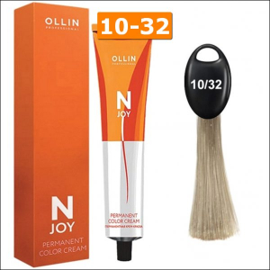 Крем-краска Ollin N-Joy Color Cream 10/32 (светлый блондин золотисто-фиолетовый) – 100 мл