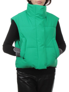 24122 GREEN Жилет утепленный женский (100 гр. холлофайбер)