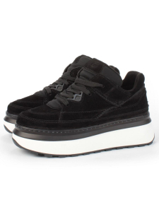 05-A9001-4 BLACK Кроссовки женские (натуральная замша)