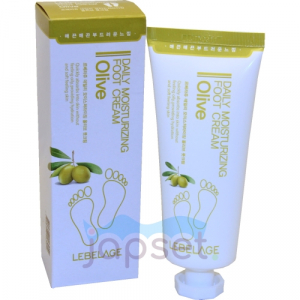 Lebelage Daily Moisturizing Olive Foot Cream Увлажняющий крем для ног с оливой для всех типов кожи, 100 мл