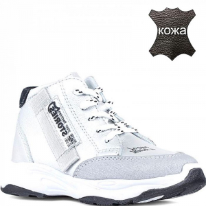 352353-22 серебро Ботинки деми для девочек (25-29)/9