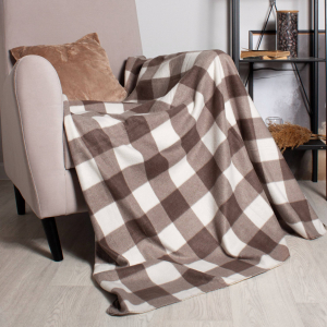 “Акция Флис “Кофе с молоком клетка”