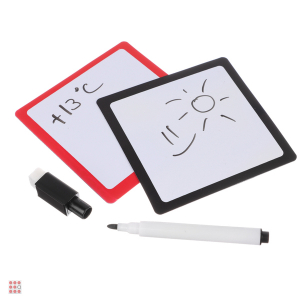 Набор для записей 3 пр. (доска магнитная 2шт + маркер), пластик, 9,5х9,5см